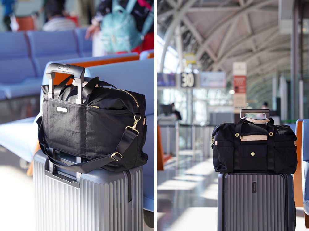 satana 台灣原創包包品牌：旅遊出國必備好夥伴！行李包旅行袋、斜背胸包、零錢包 3 款袋包好實用，新色栗紅色耶誕送禮超適合！