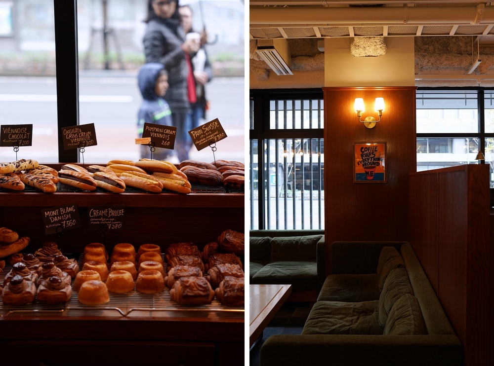 SCHOOL BUS COFFEE BAKERS：京都早餐早午餐推薦！丸太町站走路就到，吐司貝果都好好吃，還有很多麵包點心可以挑選呦～