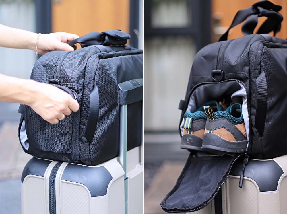 tomtoc 城市旅人旅行袋：Amazon 最佳銷售品牌行李包推薦！大容量好收納，防潑水附鞋袋、行李箱桿掛帶可登機。