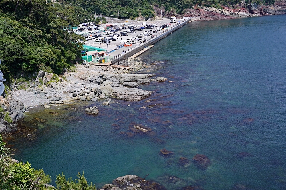 釜山新景點｜松島龍宮雲橋：松島海上纜車旁不能錯過的順遊景點！可以看到日本的松島龍宮空中步道～